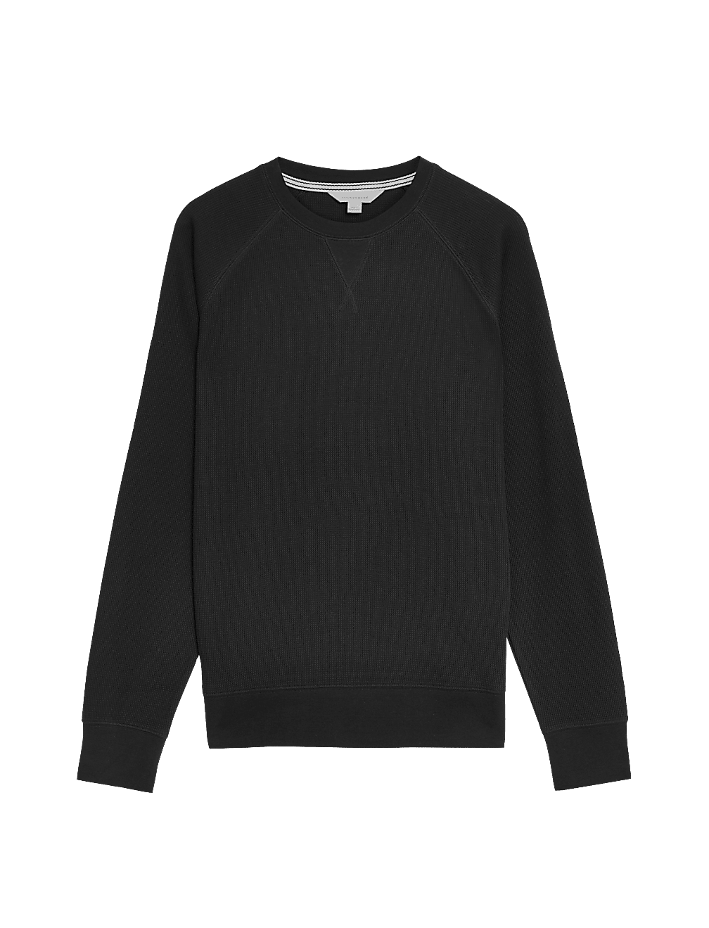 Pure Cotton Waffle Loungewear Sweatshirt