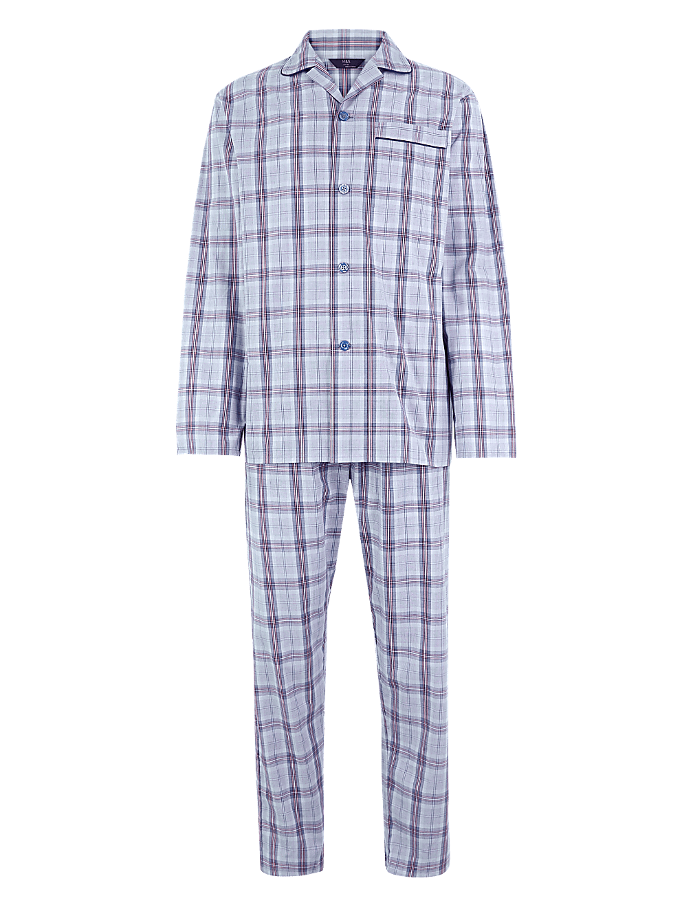 Pure Cotton Checked Pyjama Set