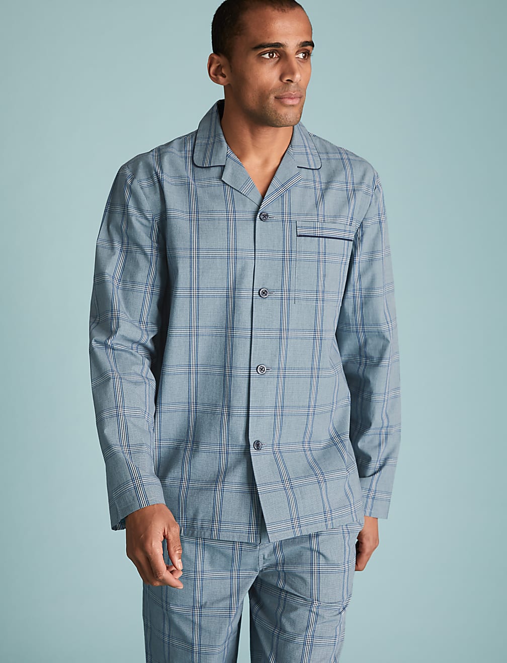 Pure Cotton Checked Pyjama Set