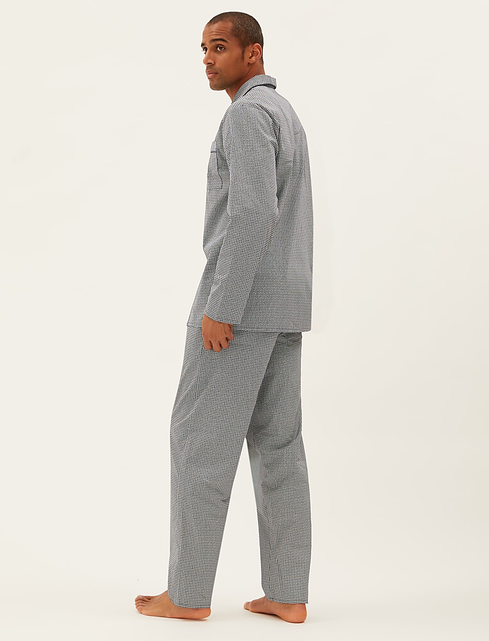 Pure Cotton Geometric Print Pyjama Set