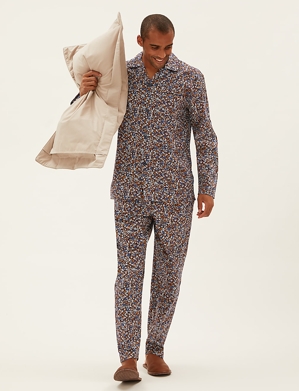 Pure Cotton Bird Print Pyjama Set