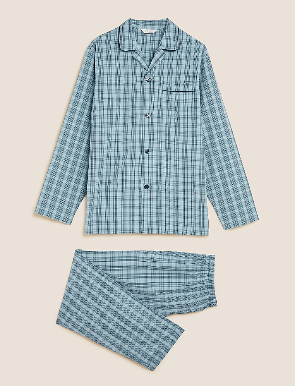 Pure Cotton Checked Pyjama Set