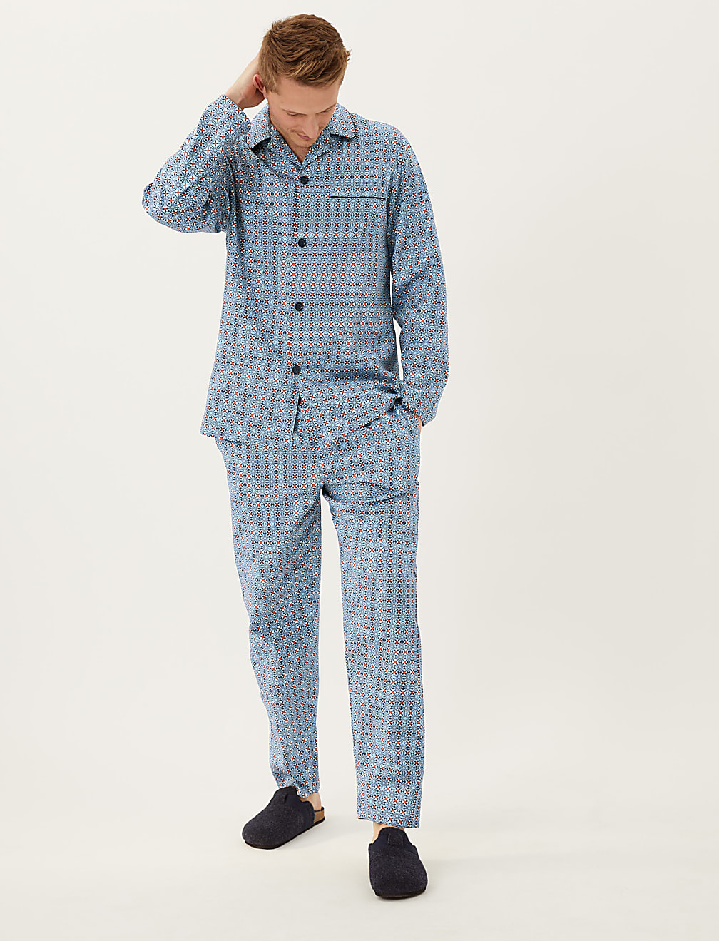 Pure Cotton Mosaic Print Pyjama Set