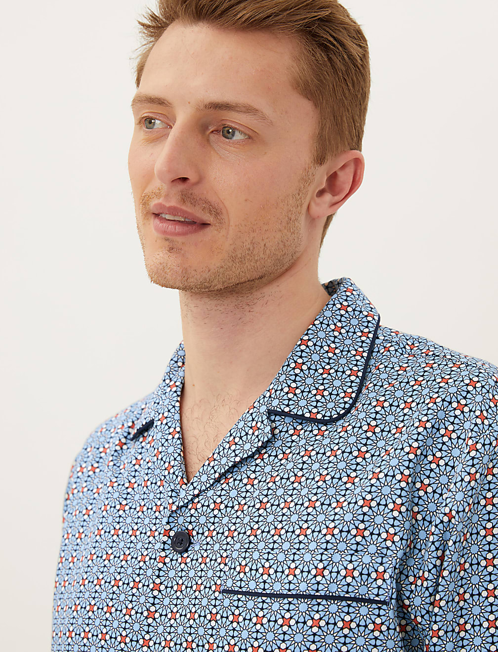 Pure Cotton Mosaic Print Pyjama Set