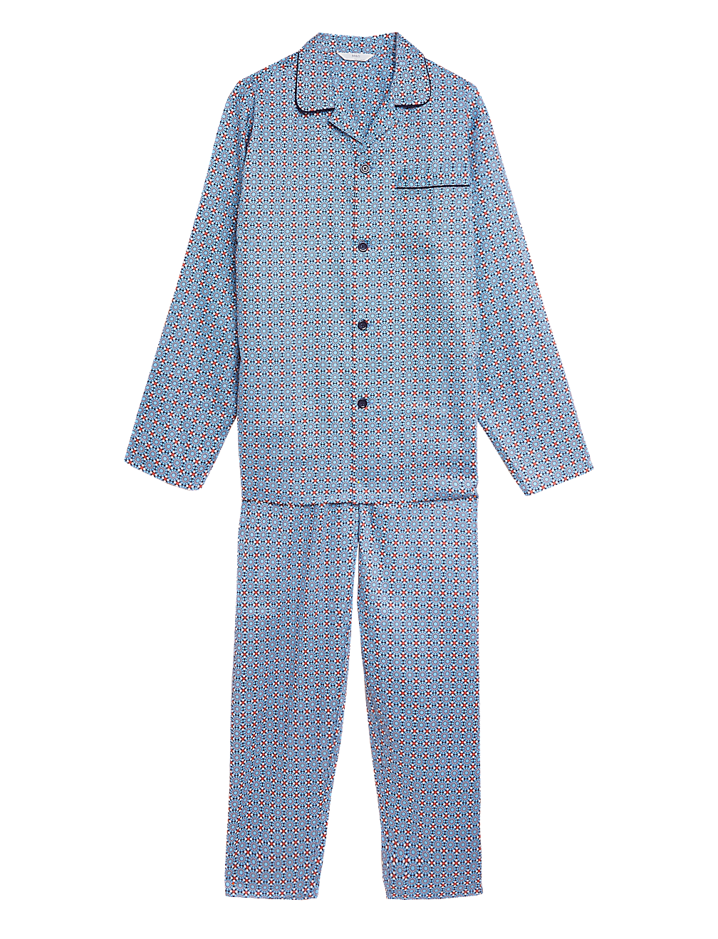 Pure Cotton Mosaic Print Pyjama Set