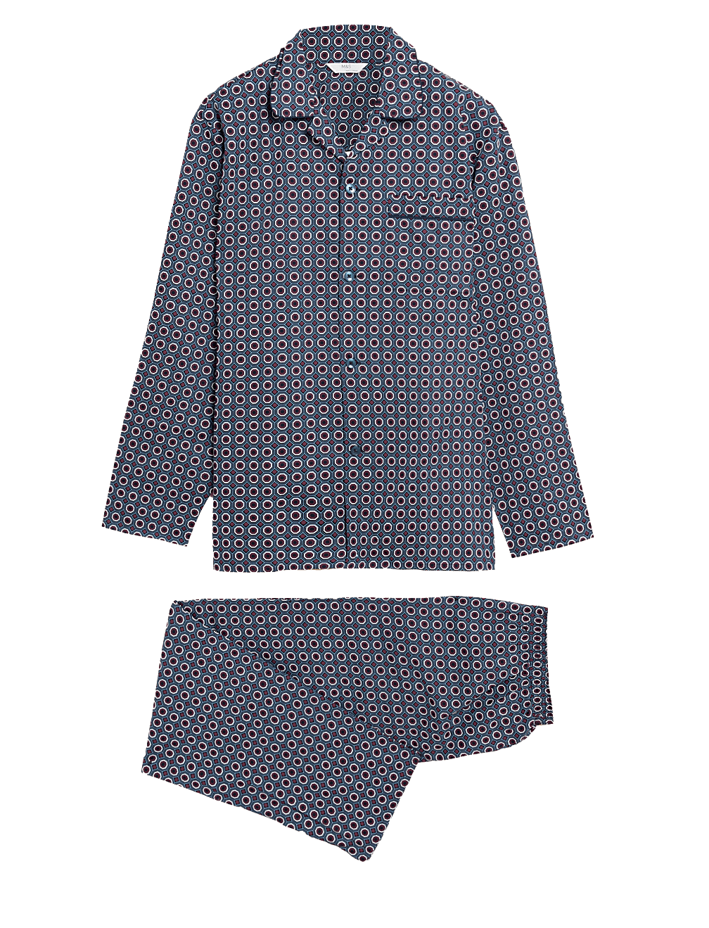 Pure Cotton Mosaic Print Pyjama Set