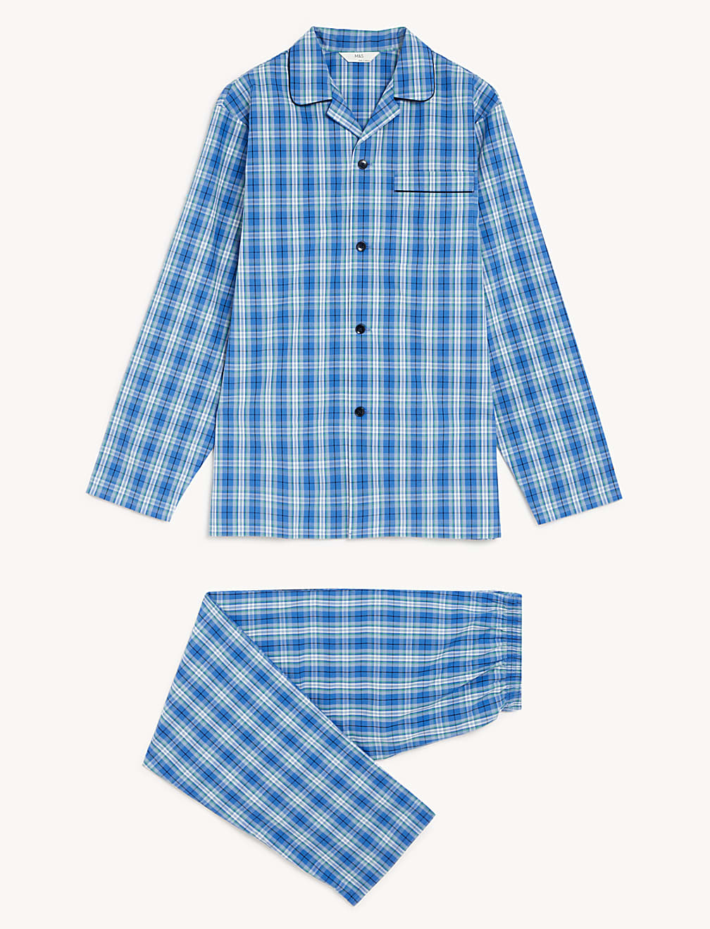 Pure Cotton Checked Pyjama Set
