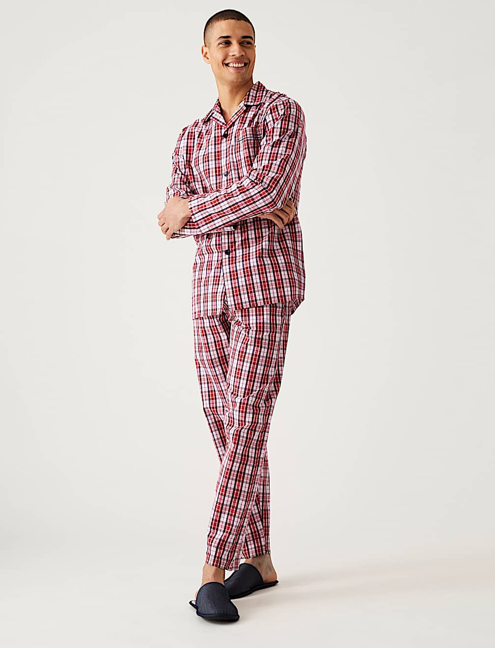 Pure Cotton Checked Pyjama Set