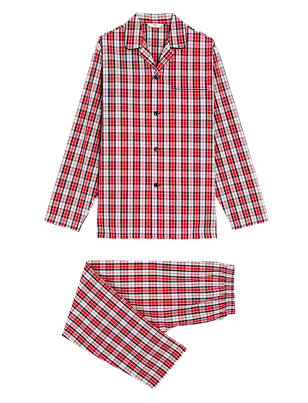 Pure Cotton Checked Pyjama Set