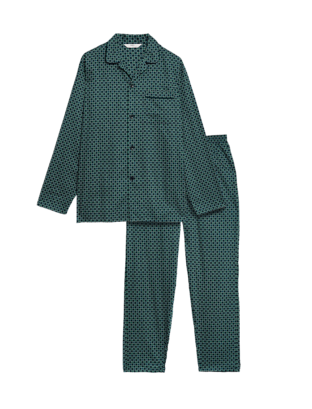 Pure Cotton Mosaic Print Pyjama Set