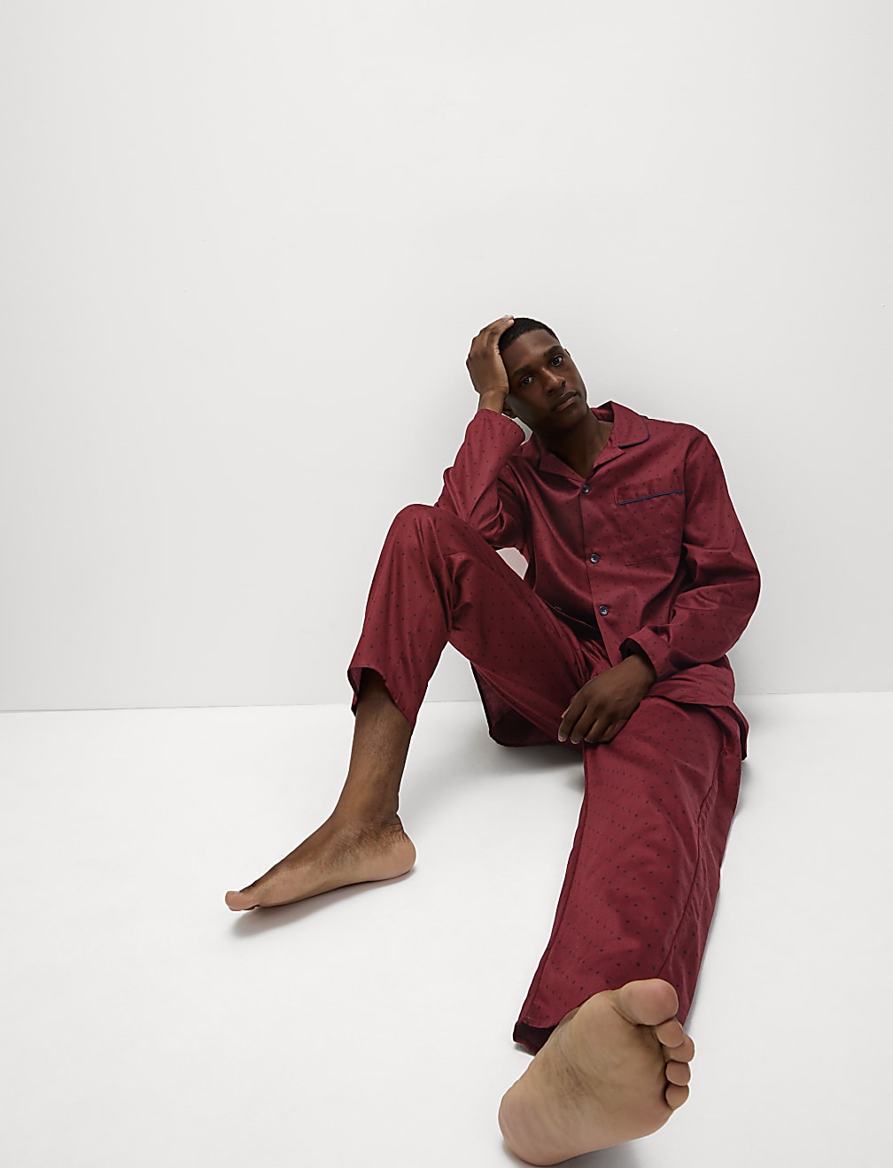 Pure Cotton Polka Dot Pyjama Set