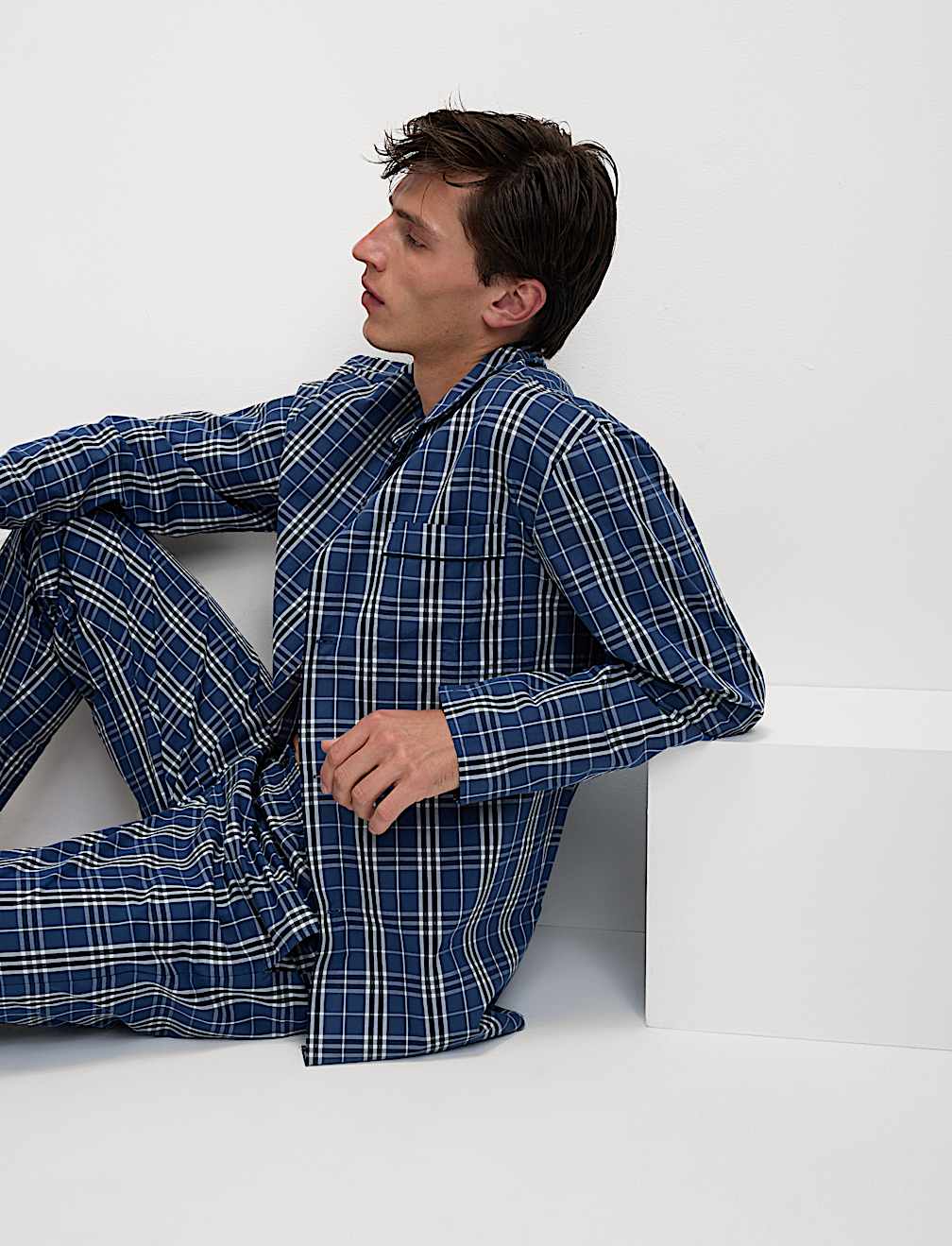 Pure Cotton Checked Pyjama Set