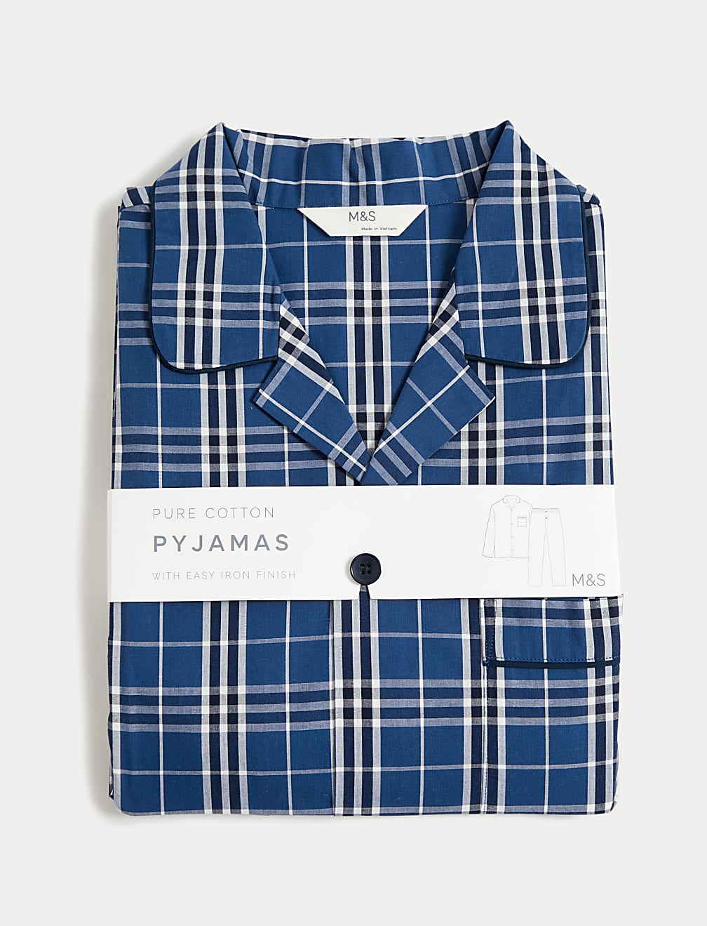 Pure Cotton Checked Pyjama Set