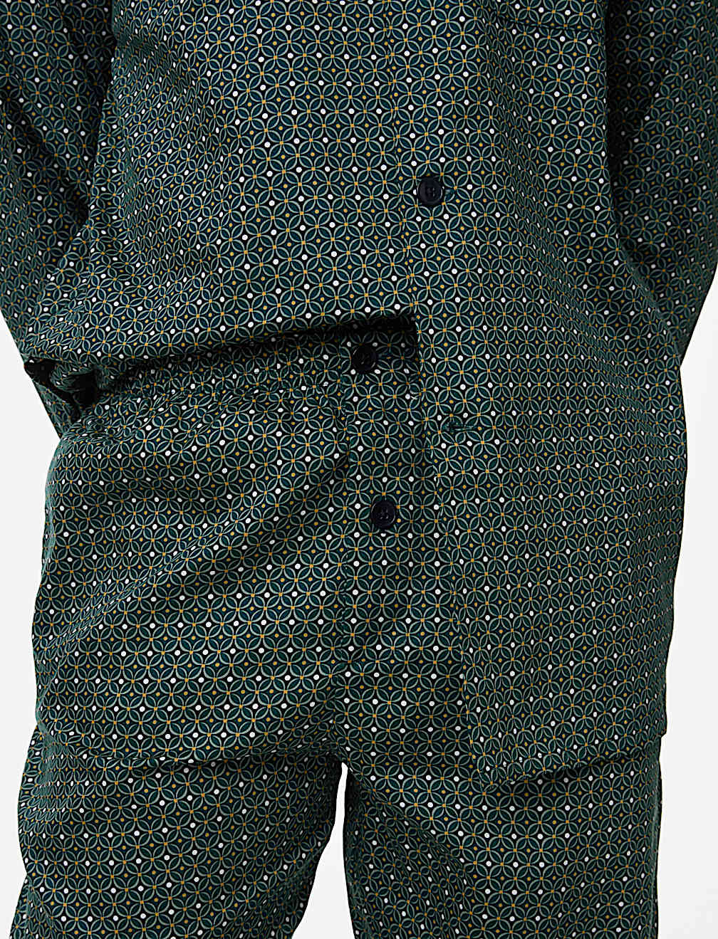 Pure Cotton Geometric Pyjama Set