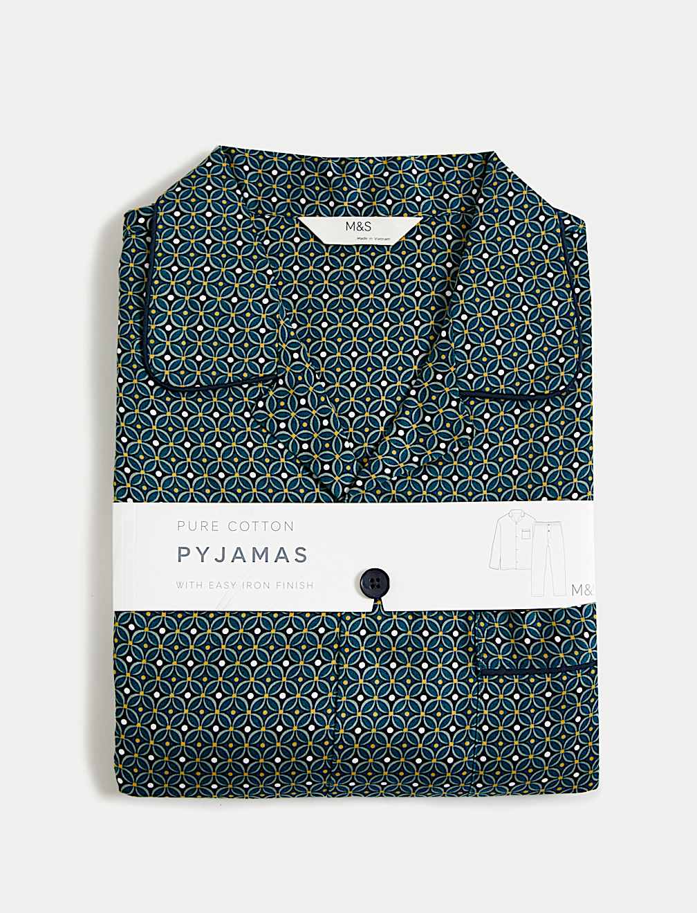 Pure Cotton Geometric Pyjama Set