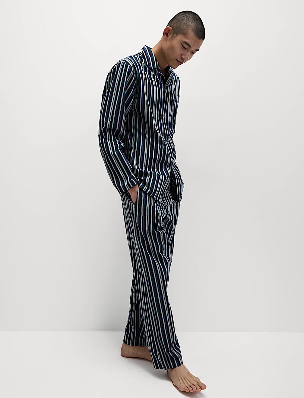 Pure Cotton Striped Pyjama Set