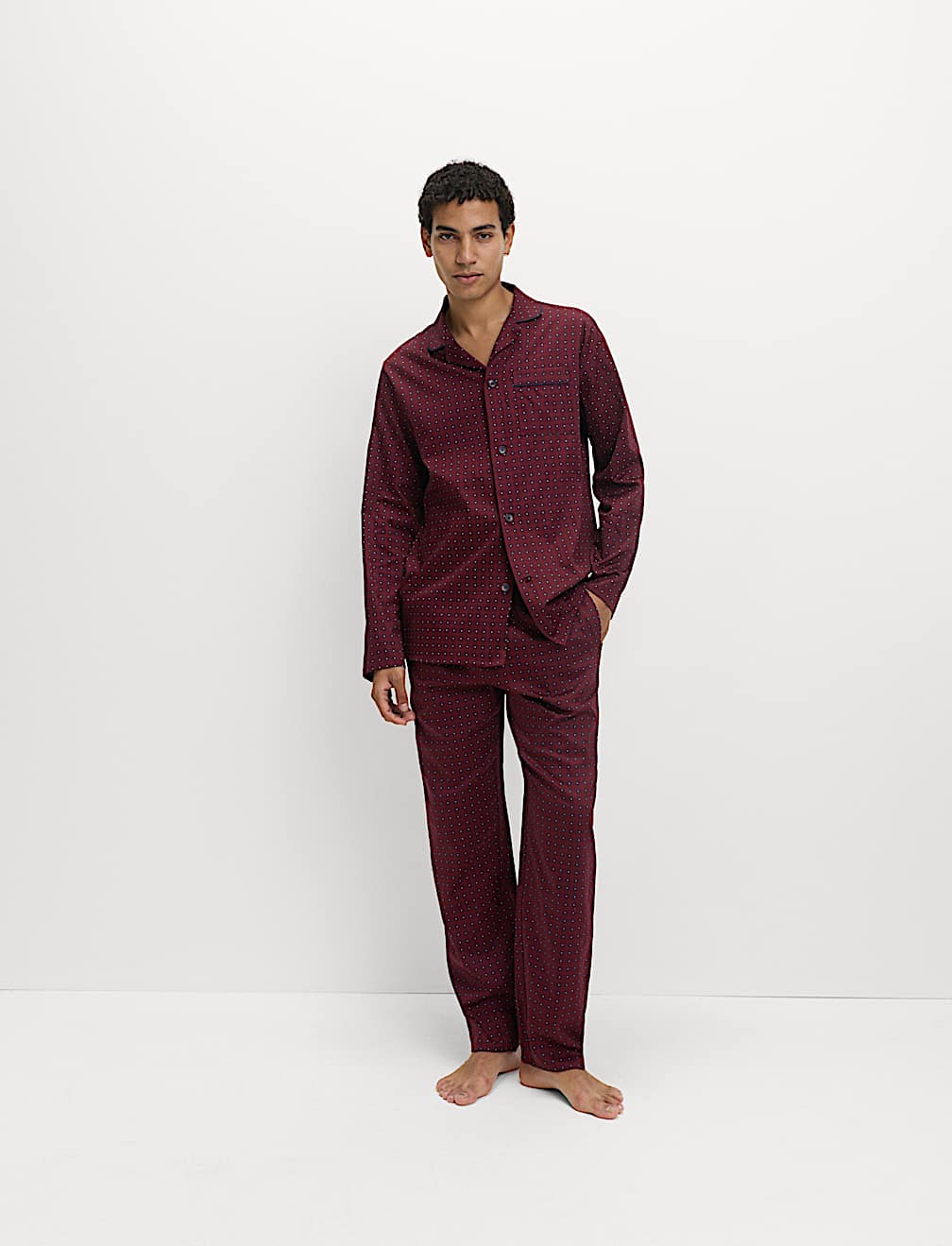 Pure Cotton Foulard Print Pyjama Set