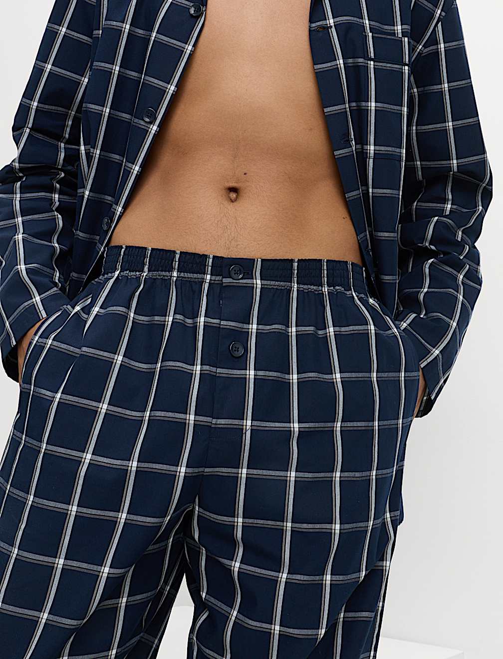 Pure Cotton Checked Pyjama Set
