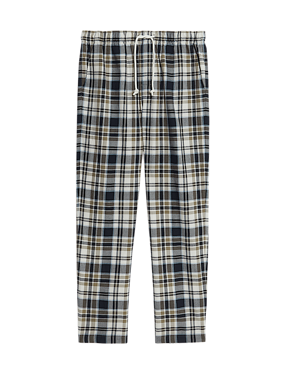Pure Cotton Checked Loungewear Bottoms