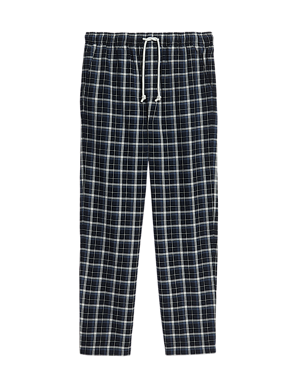 Pure Cotton Checked Loungewear Bottoms