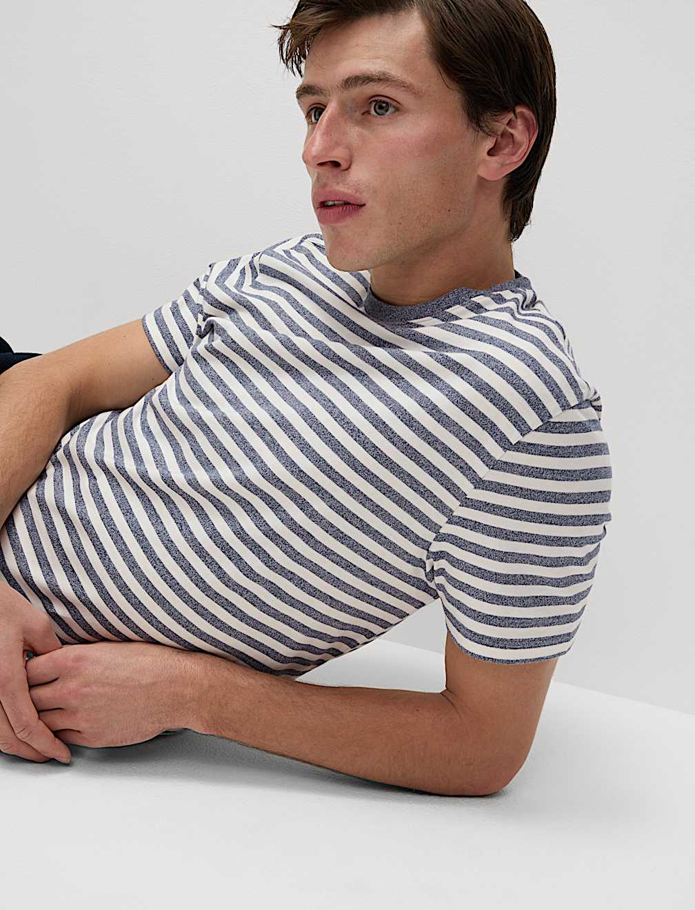 Pure Cotton Striped T-Shirt
