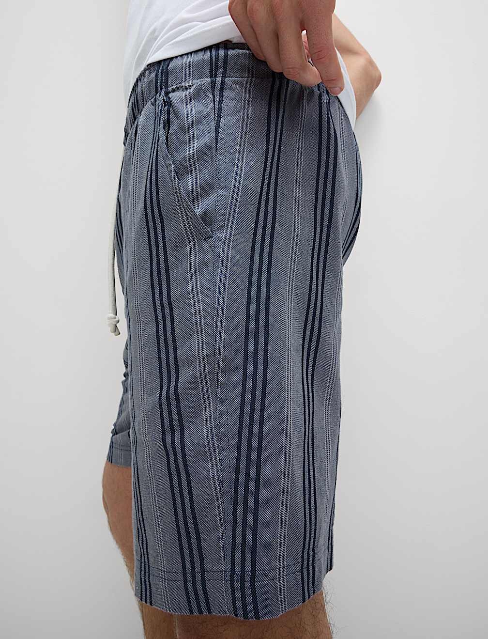 Pure Cotton Striped Loungewear Shorts