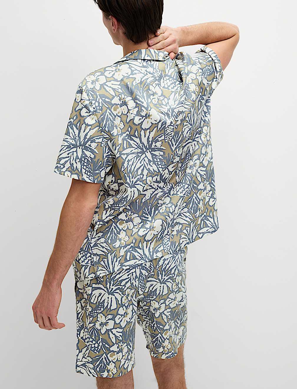 Pure Cotton Tropical Print Pyjama Set