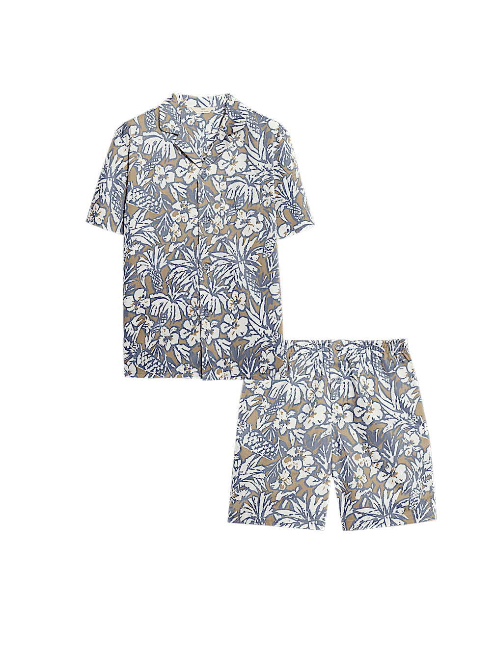 Pure Cotton Tropical Print Pyjama Set