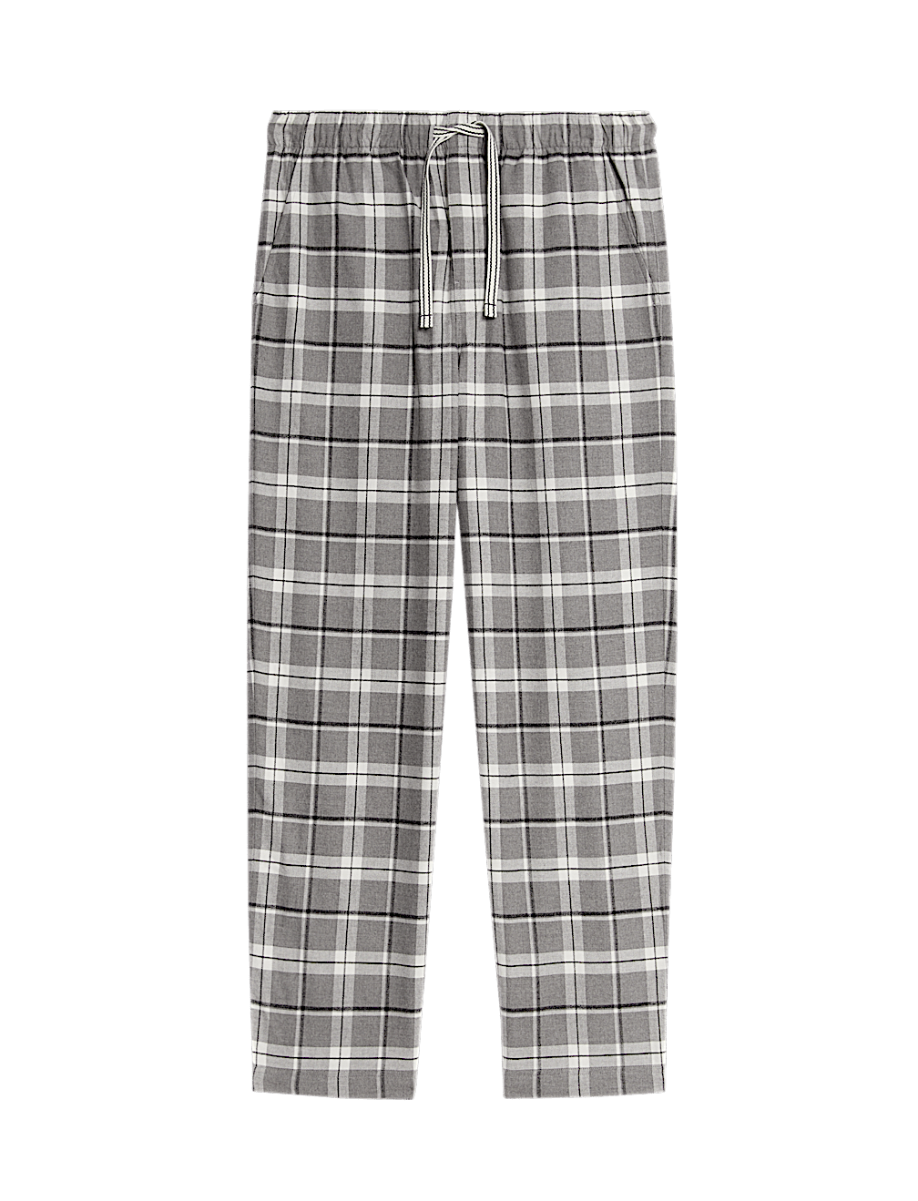Pure Cotton Checked Loungewear Bottoms