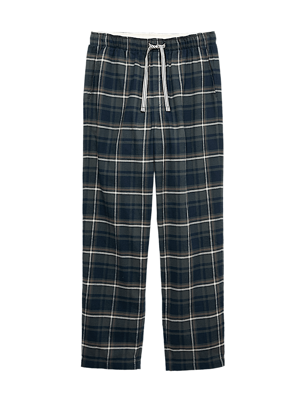 Pure Cotton Checked Loungewear Bottoms