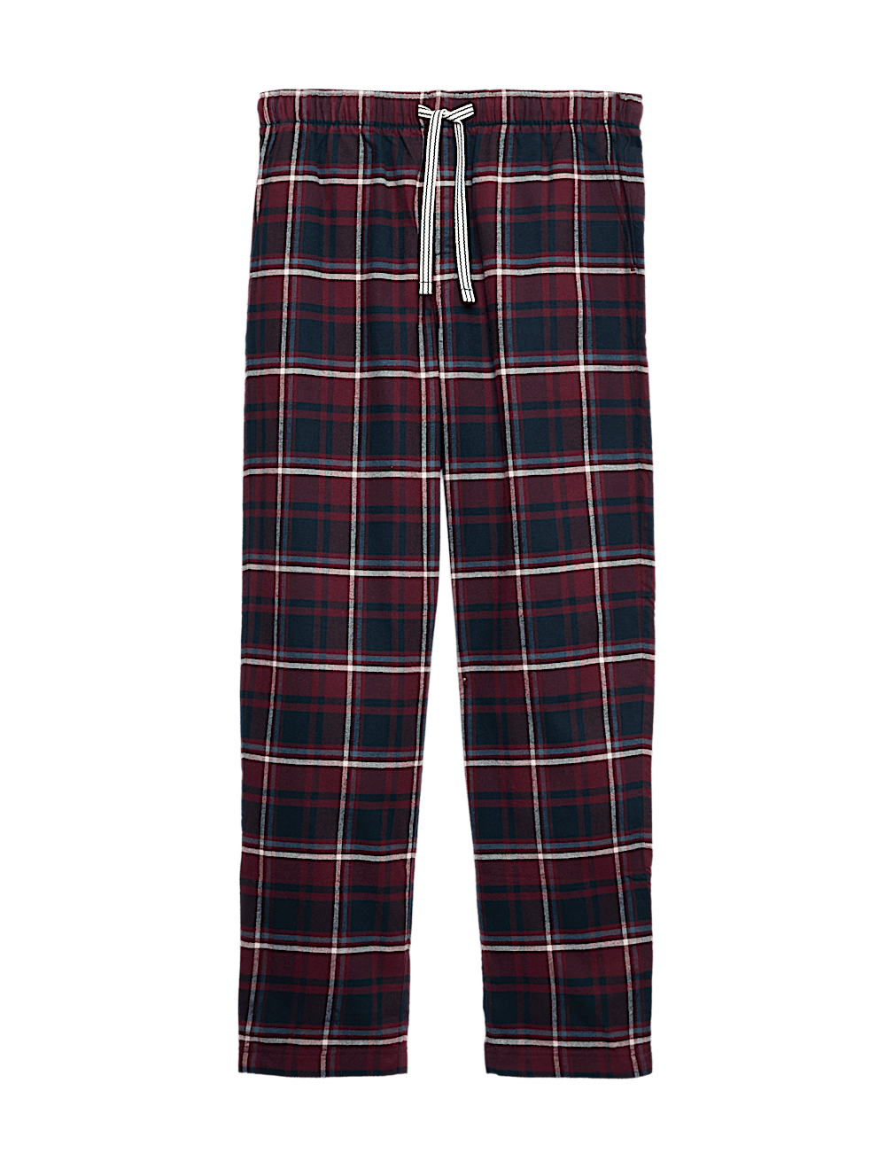 Pure Cotton Checked Loungewear Bottoms