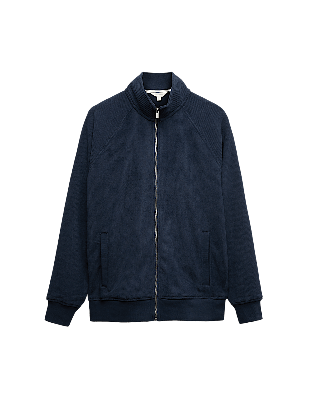 Fleece Zip Up Funnel Neck Loungewear Top