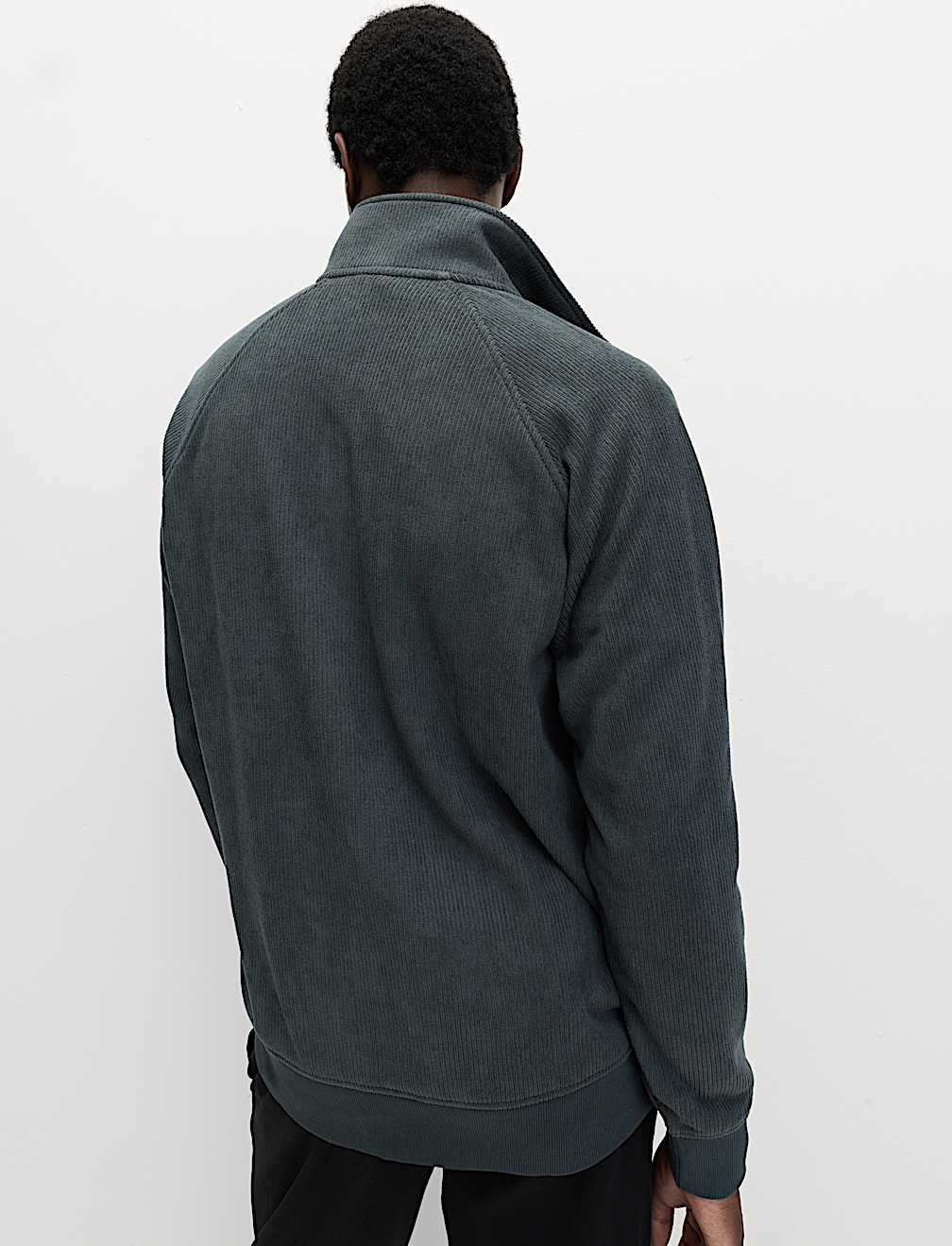 Fleece Zip Up Funnel Neck Loungewear Top