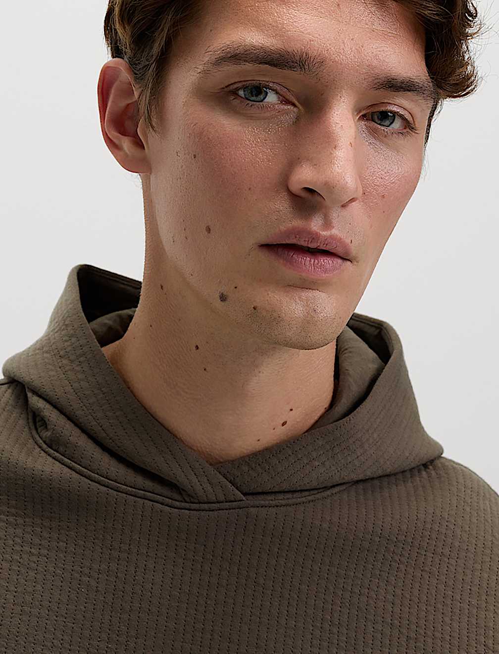 Cotton Rich Quilted Hoodie