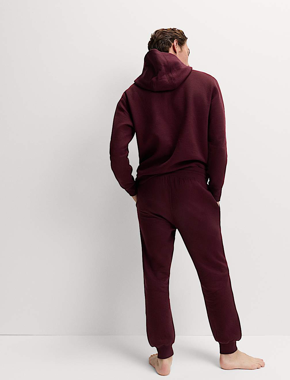 Cotton Rich Quilted Hoodie