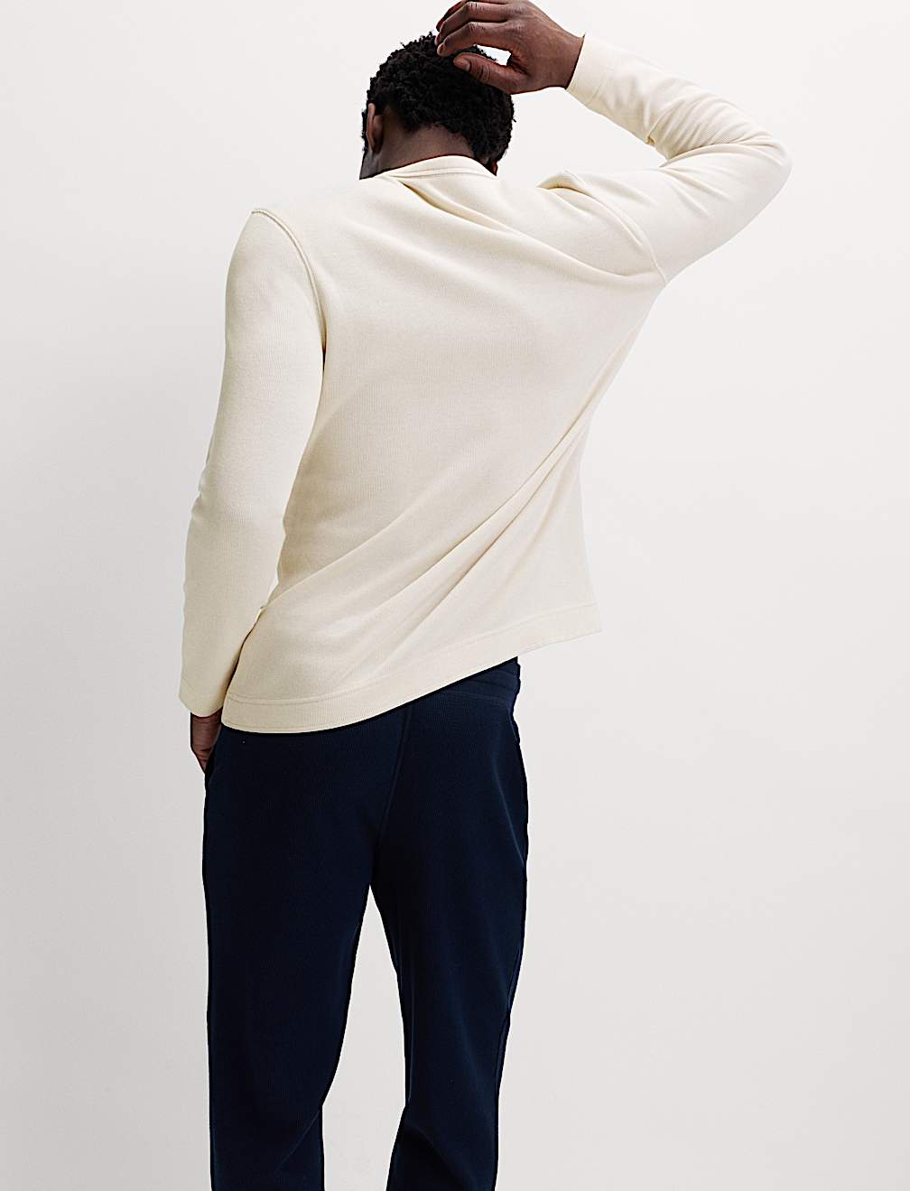 Cotton Rich Henley Loungewear Top