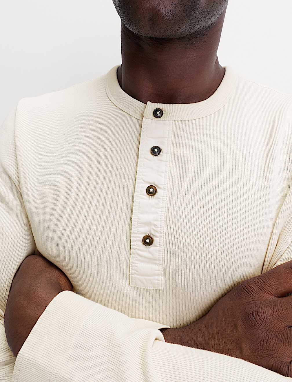 Cotton Rich Henley Loungewear Top