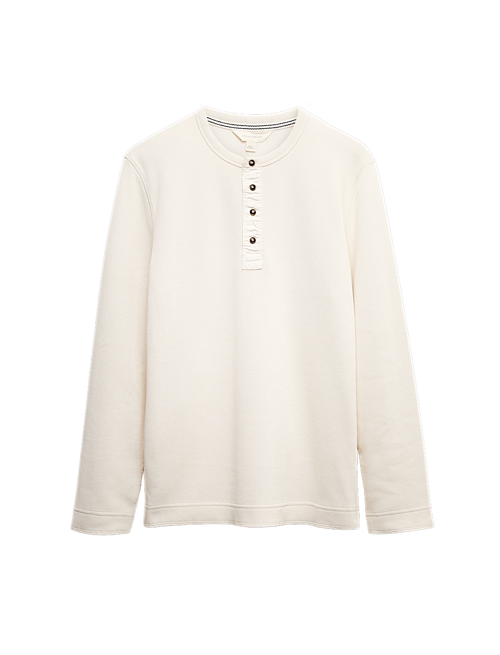 Cotton Rich Henley Loungewear Top