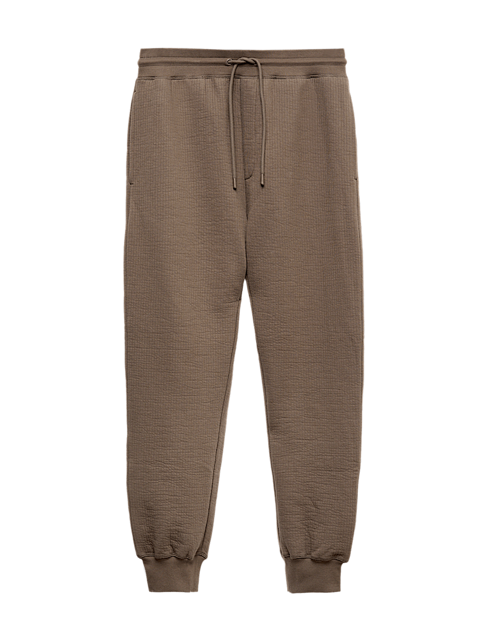 Cotton Rich Quilted Ribbed Joggers