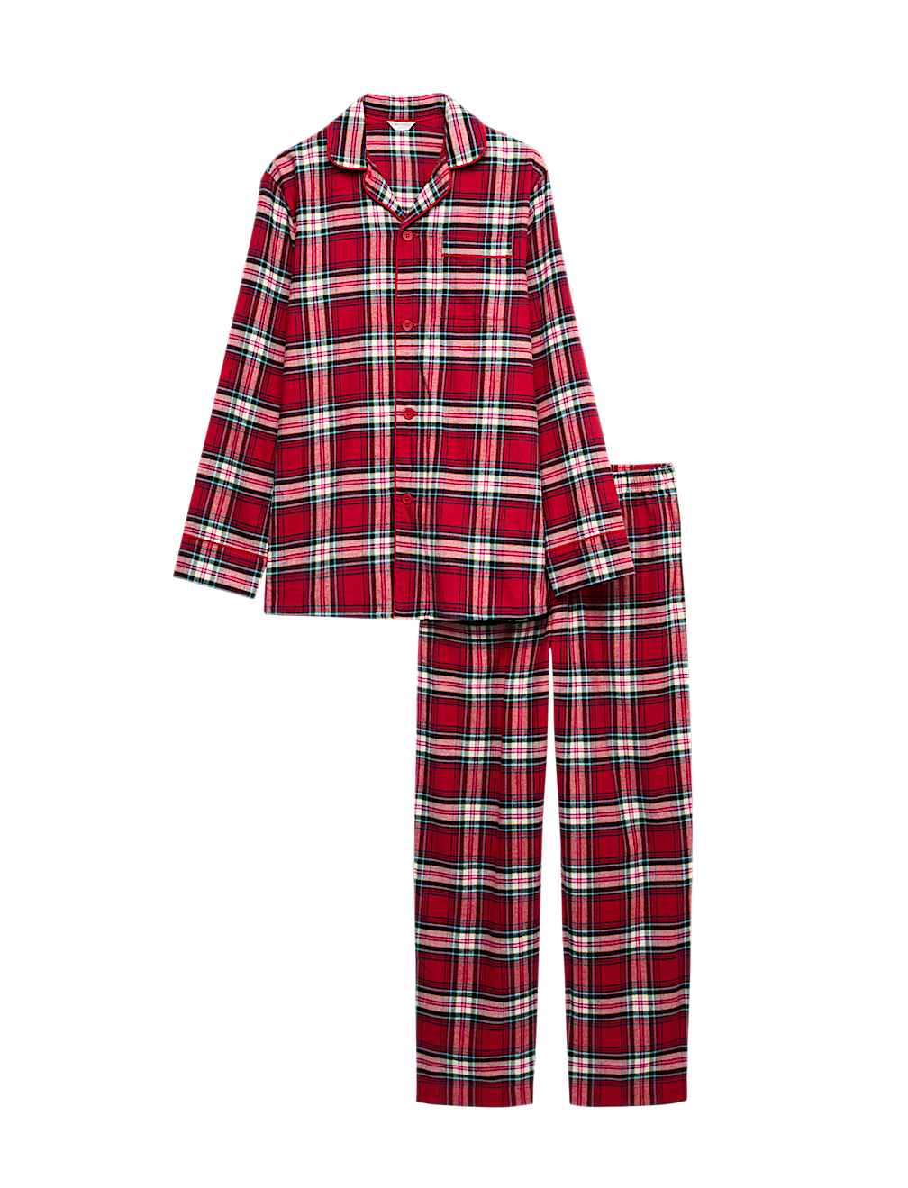 Pure Cotton Family Christmas Checked Pyjama Set