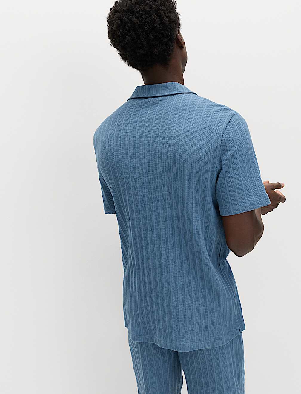 Cotton Rich Jersey Textured Loungewear Top