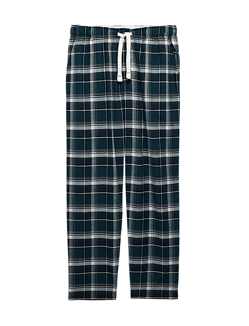 Pure Cotton Checked Loungewear Bottoms