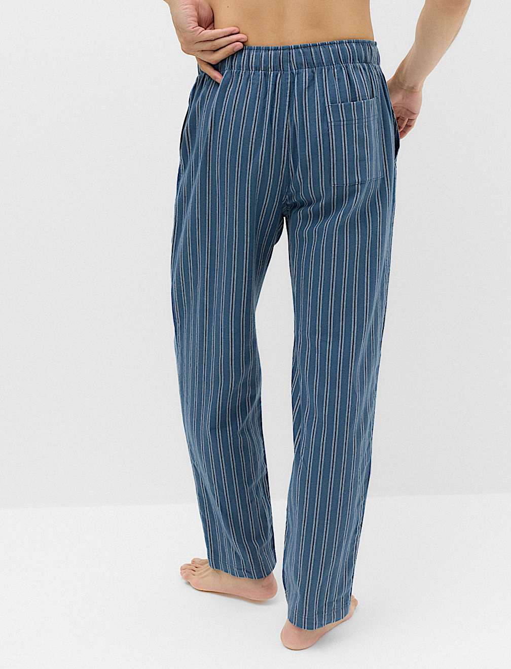 Pure Cotton Striped Loungewear Bottoms