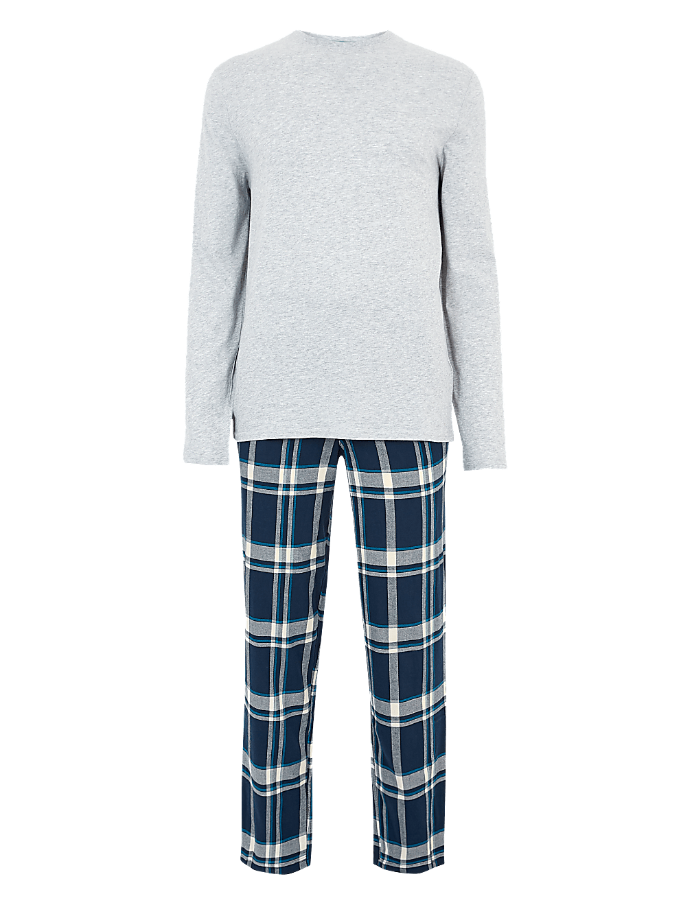 Pure Cotton Shadow Checked Pyjama Set