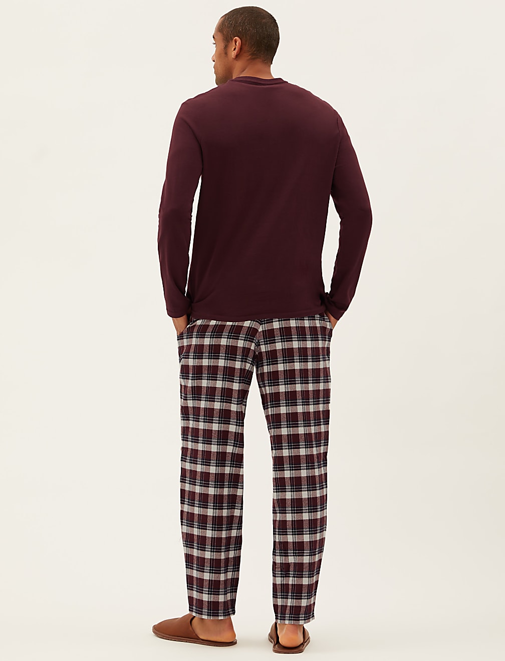 Brushed Cotton Checked Pyjama Set