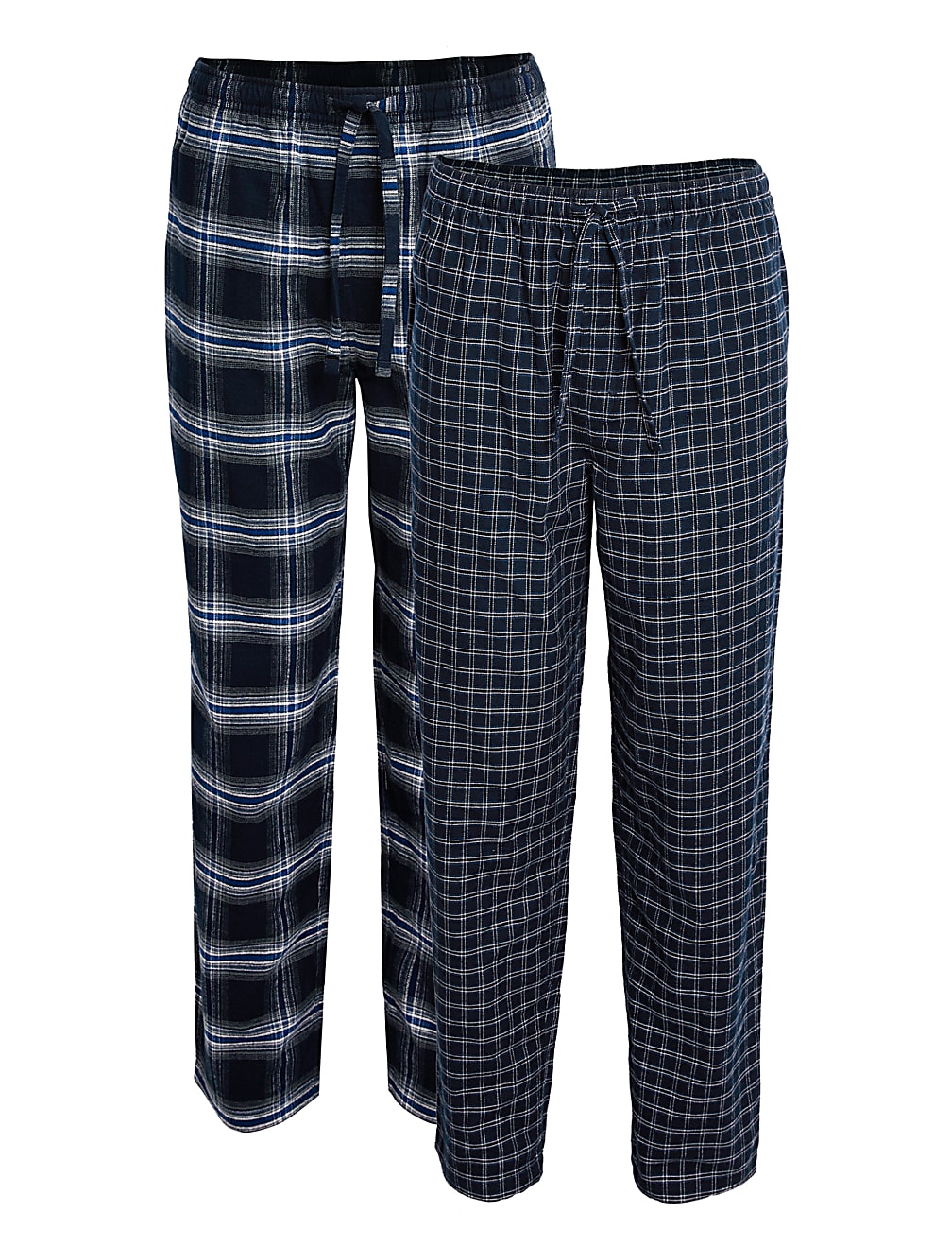 2pk Brushed Cotton Pyjama Bottoms