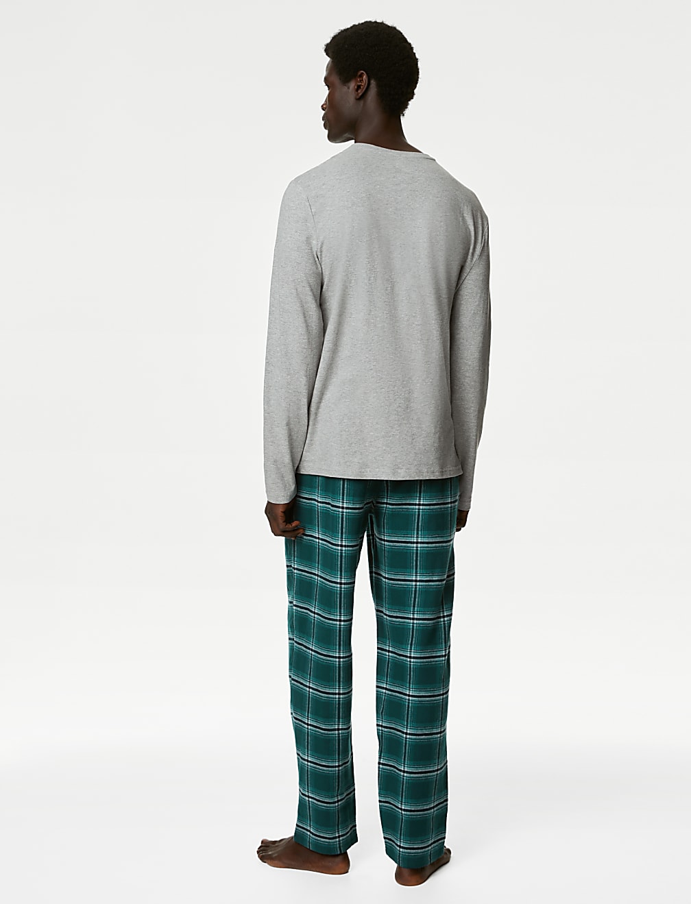 Brushed Cotton Checked Pyjama Set