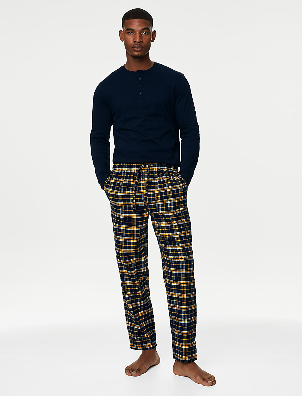 Brushed Cotton Checked Pyjama Set