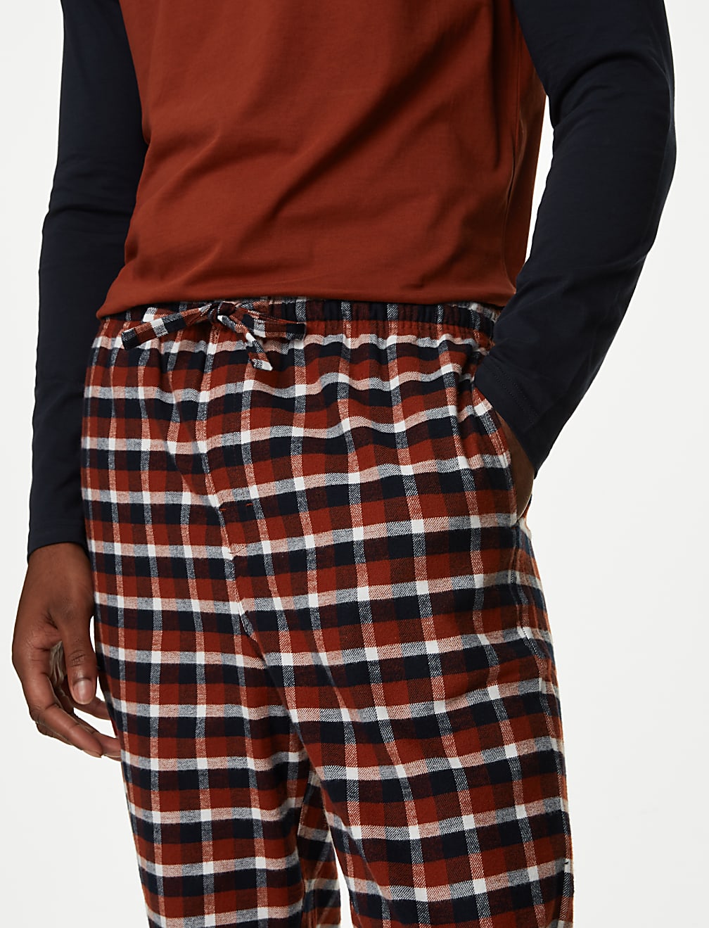 Brushed Cotton Checked Pyjama Set