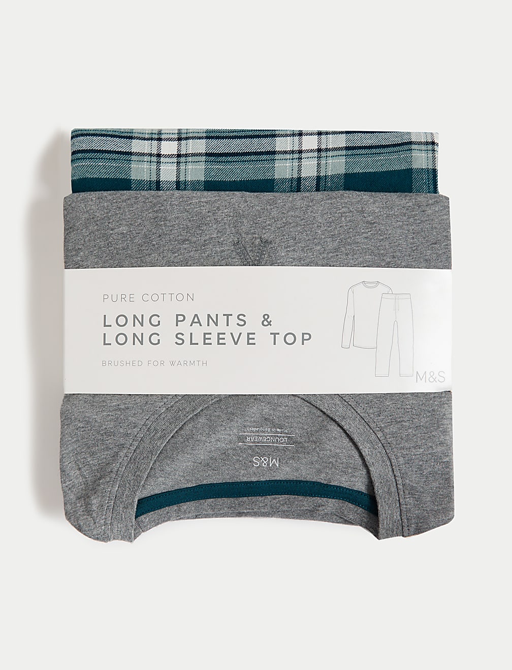 Brushed Cotton Checked Pyjama Set